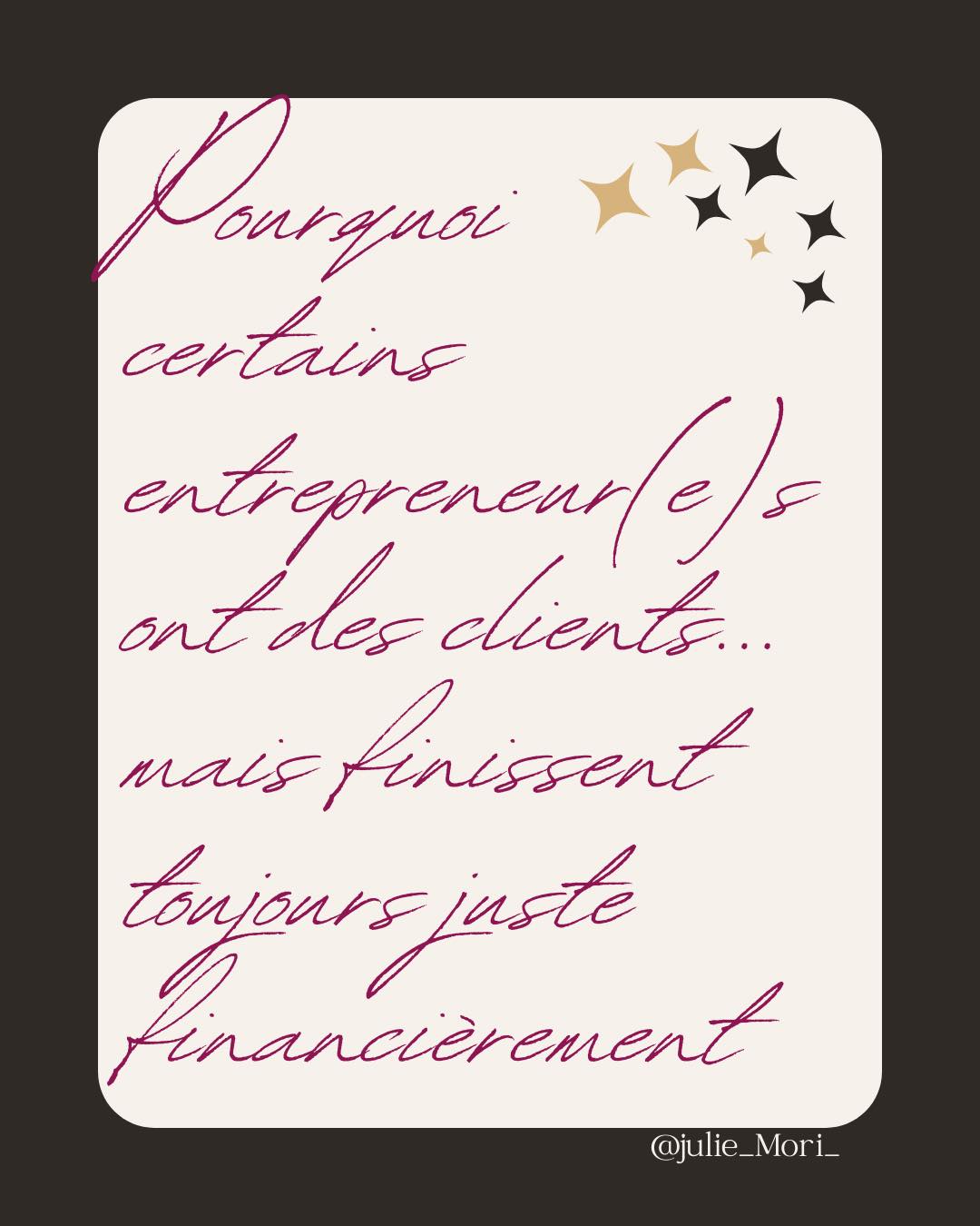 Une entreprise ne se développe pas seulement avec des clients
À un moment, il faut aussi prendre le temps de travailler sur son activité
Ces journées individuelles permettent de débloquer et structurer un point clé selon vos besoins :
Organiser son quotidien
Réorganiser son activité
Structurer une démarche commerciale
Construire une offre
Rendre ton activité rentable
Une journée complète pour mettre de la clarté, poser une structure et repartir avec des décisions et des objectifs.
Programme en story