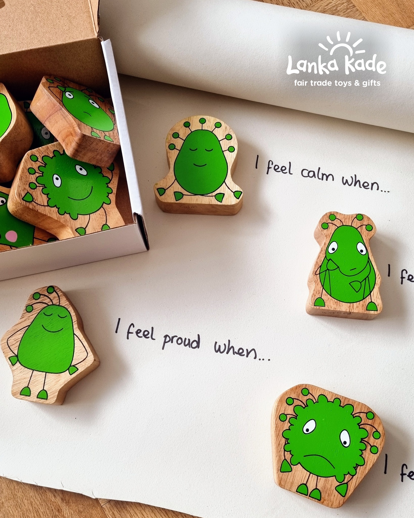 Our Feelings Folk playset was designed to help children recognise and understand expressions and feel... Our Feelings Folk playset was designed to help children recognise and understand expressions and feel...