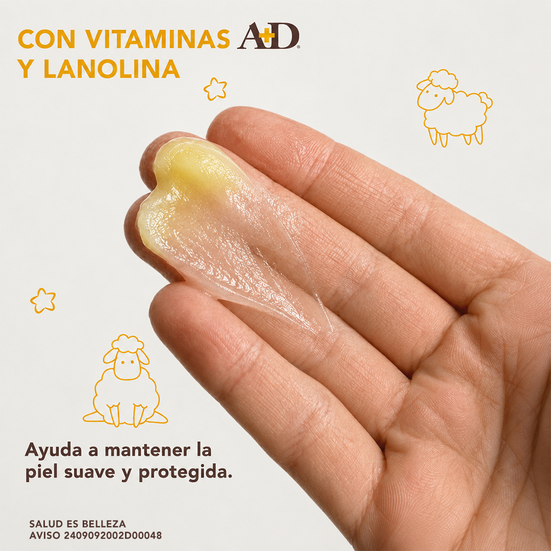 Pomada A+D Original prevent, transparente, diseñada para cada cambio de pañal