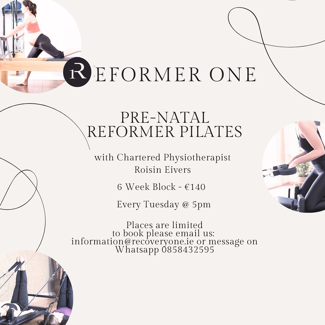 🤰 NEW PRE NATAL REFORMER PILATES 🤍
We’re so excited to launch our brand new 6-week Pre Natal Reformer Pilates block at Reformer One Trim — specially designed to support, strengthen, and empower you throughout your pregnancy journey.
🗓 Starts: Tuesday 1st of July at 5pm
👩⚕️ Led by Chartered Physiotherapist Roisin Eivers
📍 Reformer One, Trim
💶 €140 for 6 weeks
This class is tailored to help you build strength, ease common pregnancy discomforts, and prepare your body for birth — all in a safe and supportive environment.
✨ Spaces are limited and will be filled on a first-come, first-served basis.
📩 To book:
Email: information@recoveryone.ie
WhatsApp: 085 843 2595
Please note: Your place is only secured upon payment.
#PreNatalPilates #ReformerOneTrim #PilatesForPregnancy #TrimMums #MumsToBe #PilatesIreland #PilatesWithPurpose #WomensHealth #RoisinEiversPhysio