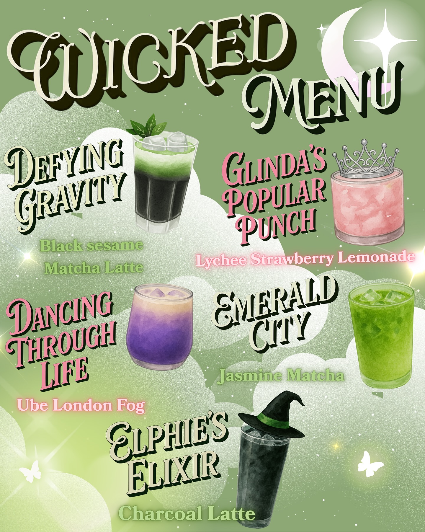✨💚 💖Follow the yellow brick road… to our Wicked menu! 💗💚✨
⭐️Nov 20–23 (open to close):
🎟️ every $10 spent with a vendor = 1 raffle entry for movie tickets
🛍️ Vendor merch available daily
🛒 Full vendor setups Sat & Sun!!!
📽️ Wicked Part 1 playing all day
🎤 Karaoke Sat & Sun 11AM–3PM
💚 Fan-organized and not affiliated with Wicked.
#wicked #houstonfood #houstonfoodies #houstonfoodscene #houstonfoodporn #houstonfoodblogger #katyfood #katyfoodies #katyfoodie #houstoncoffee #houstoncoffeeshop #houston #houstonevents #htx #htxevents #htxeats #houstoneats #wickedmovie #lavacoffee #katyasiantown #wickedpopup #popup #houstonpopup #wickedforgood #defyinggravity #katycoffee #arianagrande #htxpopup #dancingthroughlife #houstontexas