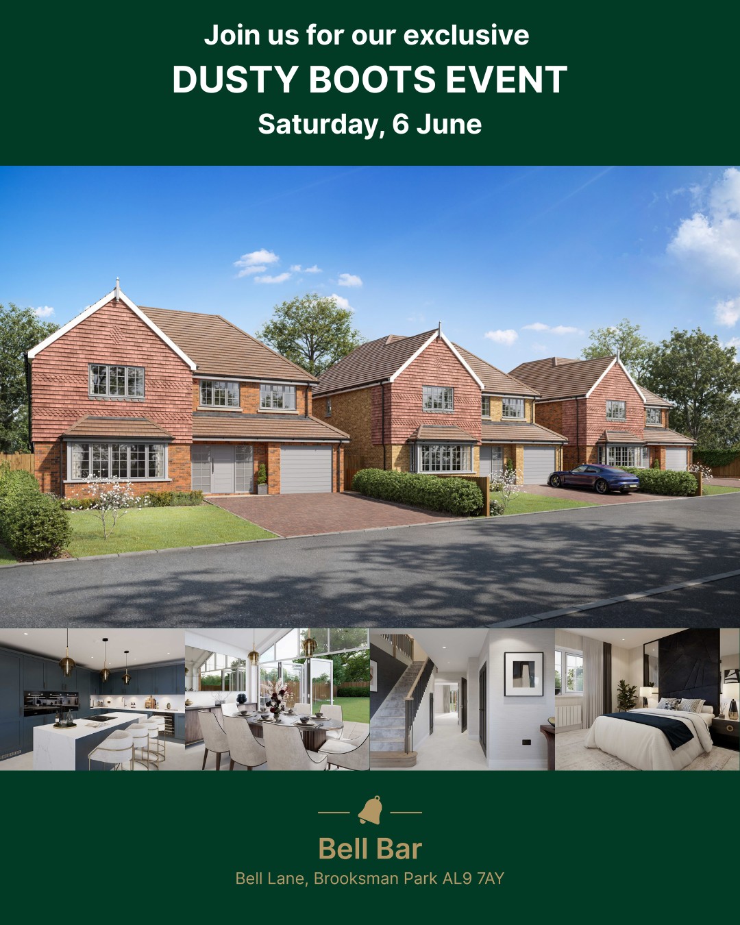 Just three weeks to go until our Dusty Boots event on Saturday, 6 June!
If you’d like to have a sneak peek behind the scaffolding at Bell Lane —our stunning new development in Brookmans Park, Hertfordshire — now is your chance.
You’ll get an exclusive guided tour inside selected plots and see all the thoughtful design details that go into building our premium homes.
We know that choosing your new home is one of the most important decisions you’ll make, so our award-winning team will also be on hand to answer all your questions.
Spaces are limited — register your interest with @statonsestateagents today.
07825 437 676
lawrence@statons.com
Watch our video flythrough of Bell Bar in the link in our bio.
#NewHome #DreamHome #FindYourDreamHome
#LuxuryHome #NewHomeHertfordshire