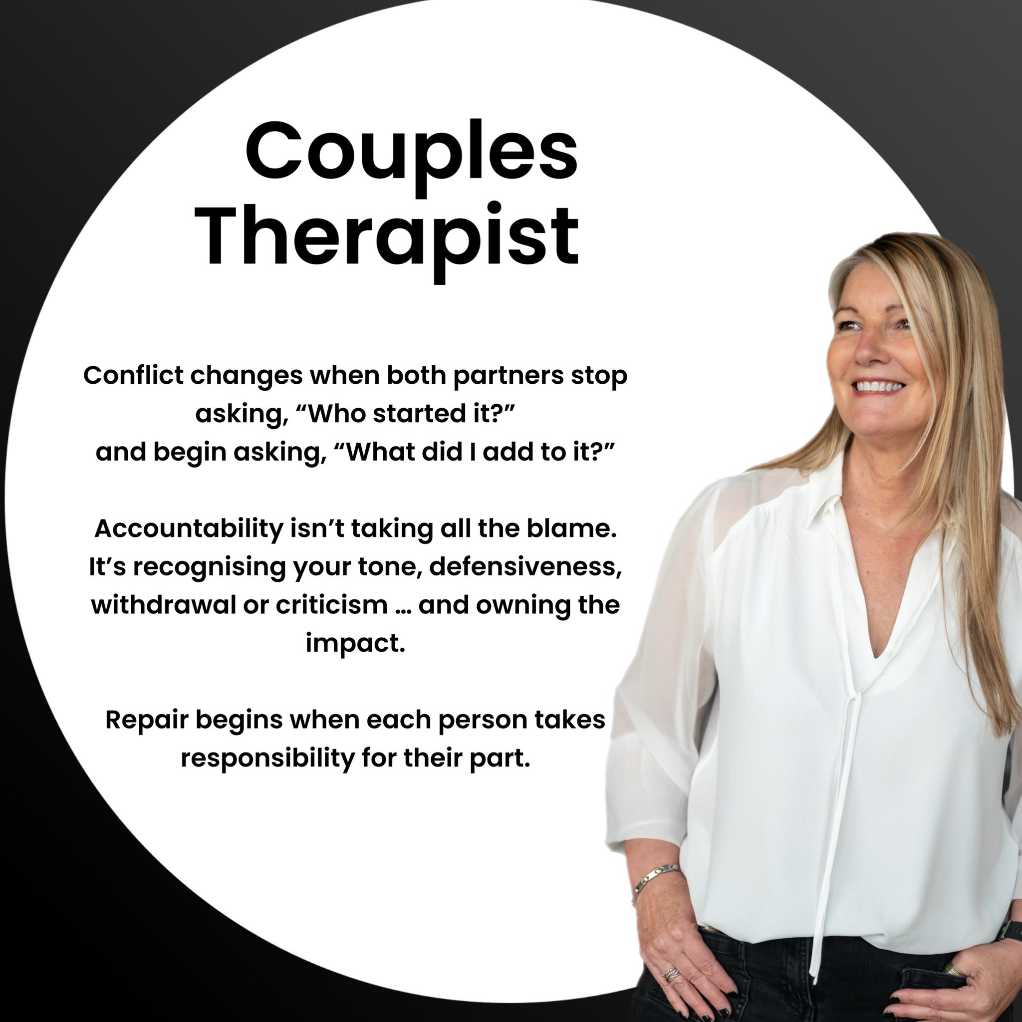 ā¦
Conflict changes when both partners stop asking, āWho started it?ā
and begin asking, āWhat did I add to it?ā
Accountability isnāt taking all the blame.
Itās recognising your tone, defensiveness, withdrawal or criticism ⦠and owning the impact.
Repair begins when each person takes responsibility for their part.
#couplestherapy #accountability #communication
#nentalhealthawareness #WirralTherapist