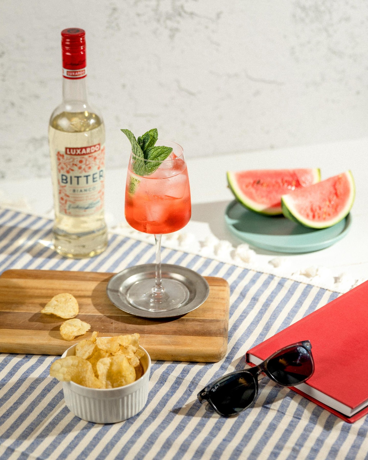 Summer’s sweetest pour. 🍉✨ Juicy watermelon meets the bright, citrus-forward notes of Luxardo Bitter Bianco in a crisp, refreshing spritz made for soaking up every last drop of the season.