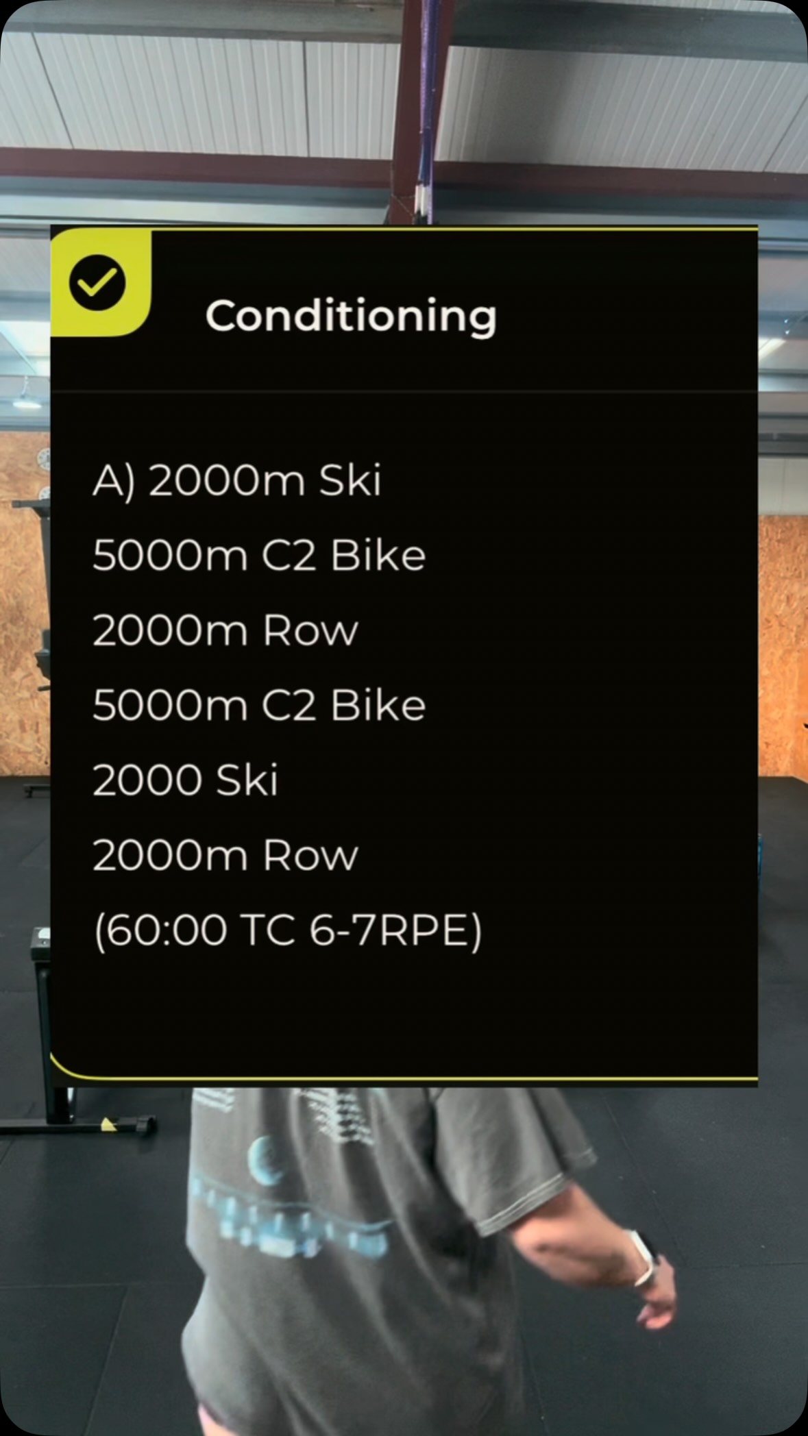 Conditioning session tonight @peacefit
