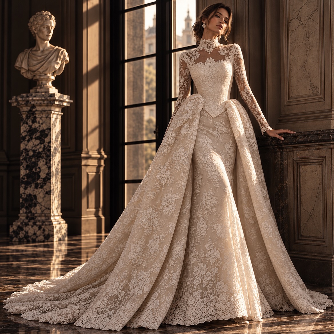 Not every gown is made to be remembered.
Some are made to become a memory.
An expression of intricate lace, sculptural femininity and timeless couture — created for the bride who chooses elegance beyond the moment.
Vassago Wedding
#VassagoWedding #BridalCouture #CoutureBride #LuxuryBridal #BridalEditorial