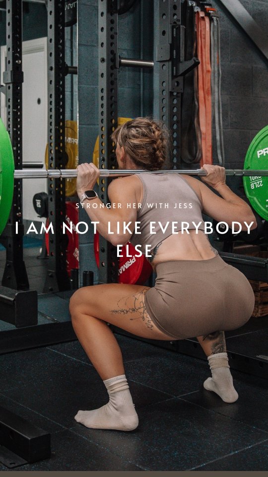 I’ve never wanted to be like everybody else.
And I definitely don’t want women to be told there’s one way they’re supposed to train once they hit their 40s.
Less intensity.
More walking.
Light weights.
“Be careful.”
Accept that your body is changing and lower your expectations.
Nope.
There is so much more we can do.
Build muscle.
Build strength.
Train for power.
Challenge your body.
Learn what you’re actually capable of.
Perimenopause and menopause change the way we need to think about training — they don’t mean we stop challenging ourselves.
I’m not interested in following the same old rules.
I want to know what happens when women are given the right training, the right recovery, enough protein and the knowledge of how their changing physiology actually affects them.
That feels a lot more interesting to me.
And that’s exactly what I’m building with Stronger Her.
#StrongerHer #WomensStrength #WomenWhoLift #MenopauseFitness #Perimenopause