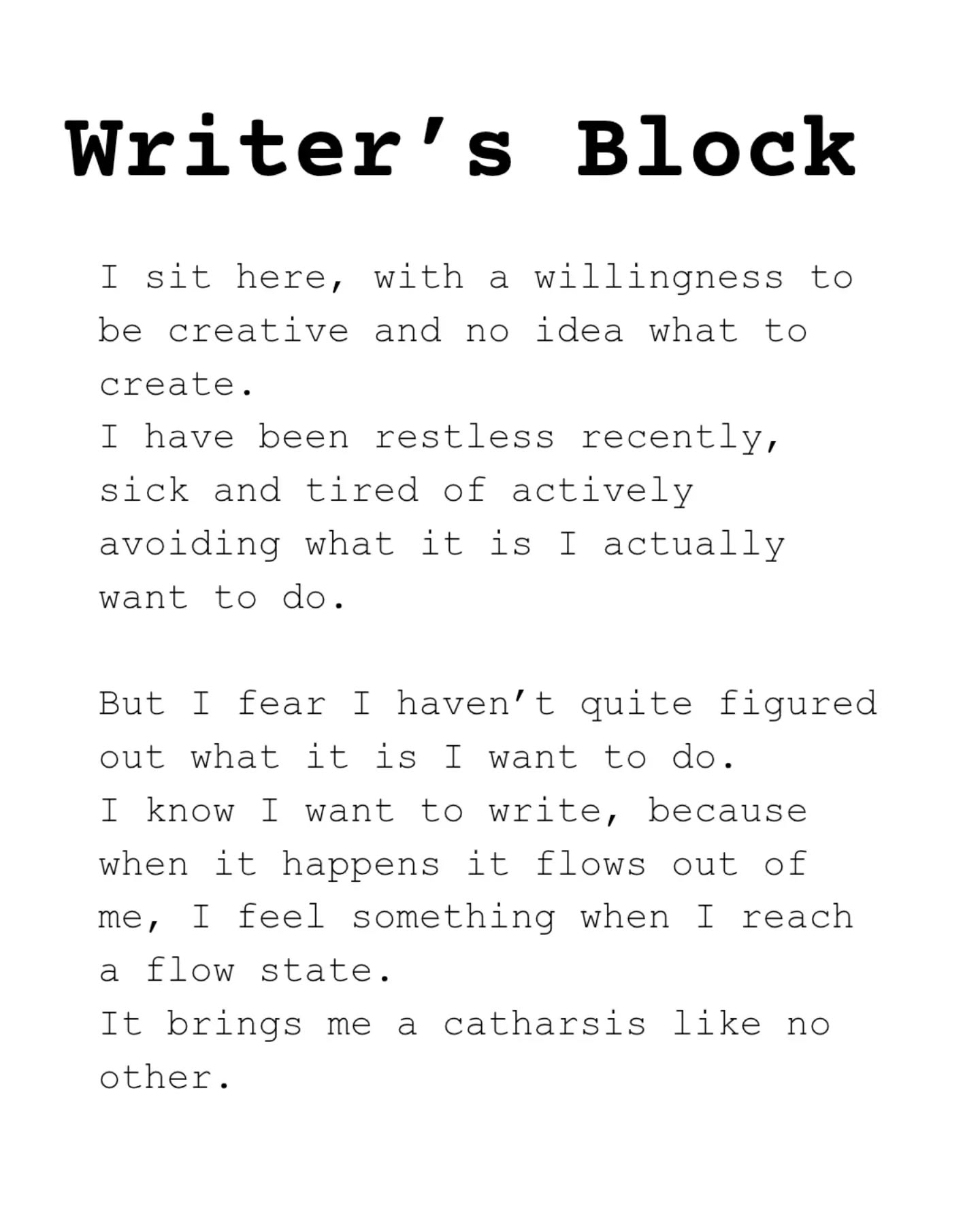 Writers Block 🖤